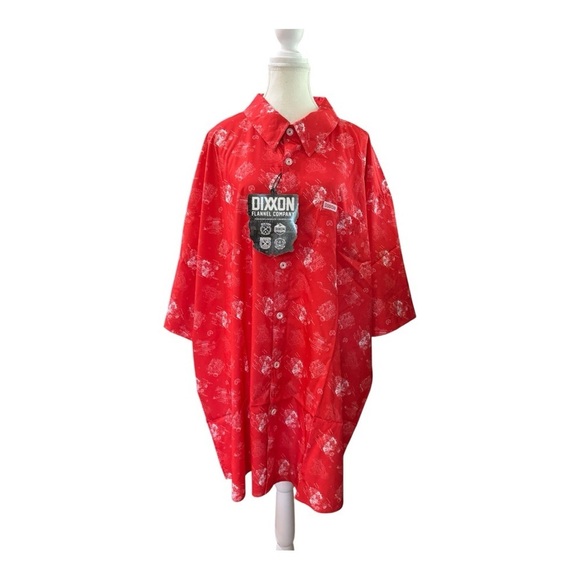 DIXXON Other - Dixxon Flannel Co. “The 350” Men’s Red Button-Down Shirt Size 5X
